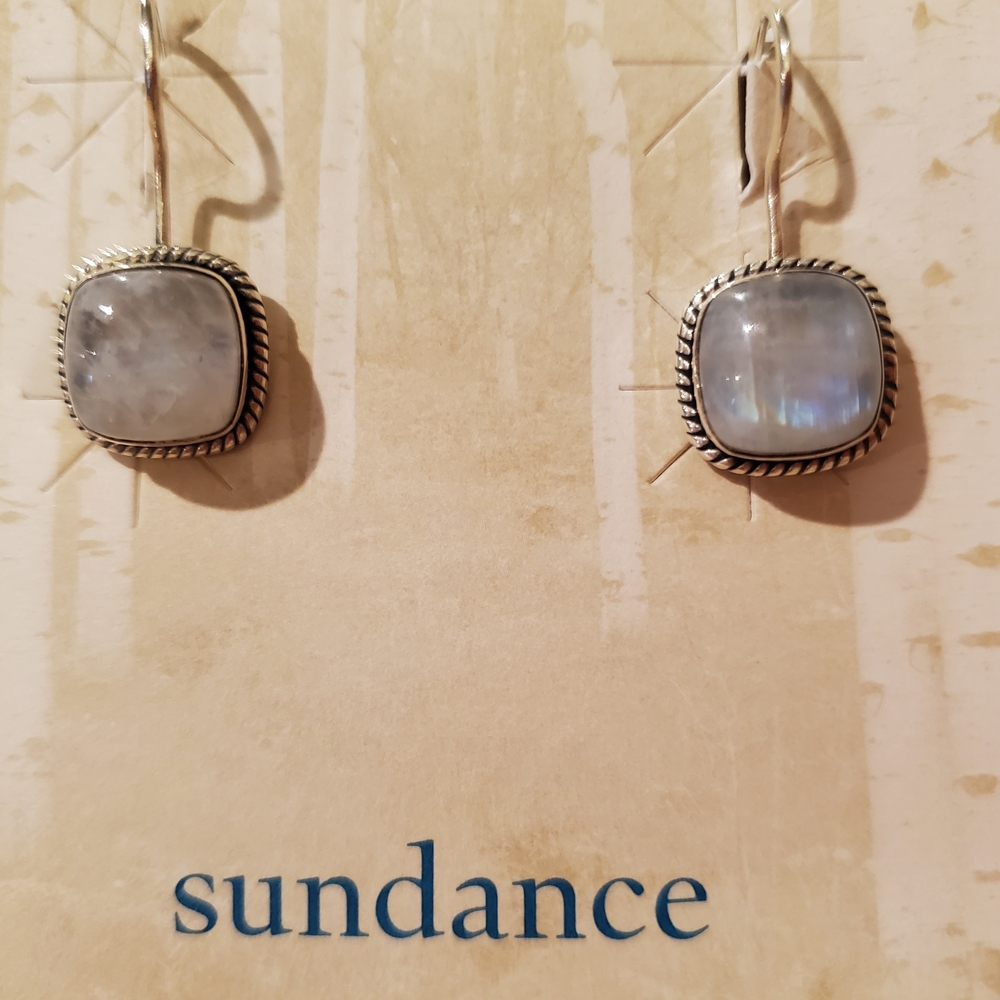 Moonstone silver earrings from Sundance